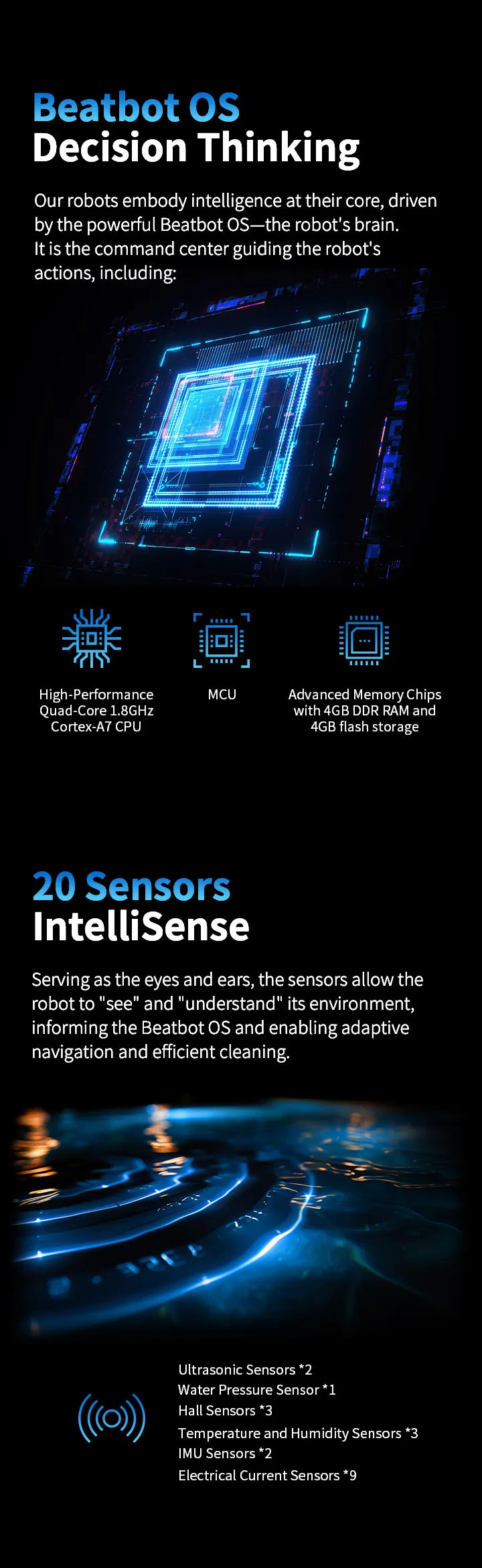 Our robots redefine precision,efficiently navigating and cleaning even the most complex pool environments.